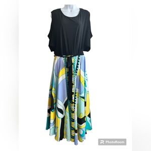 Ashley Stewart Belted Cold Shoulder Empire Dress